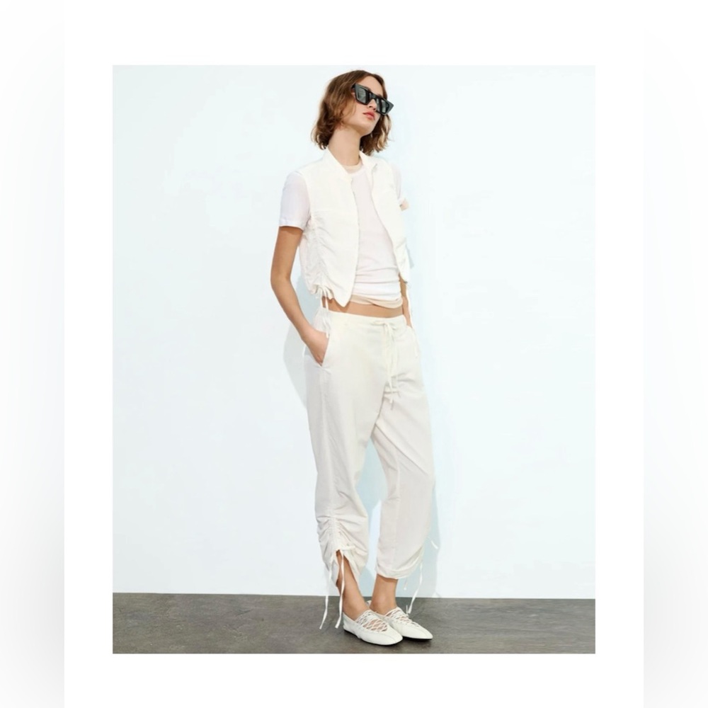 💫 Zara Ruched Pants - NEW 💫 - Picture 10 of 12